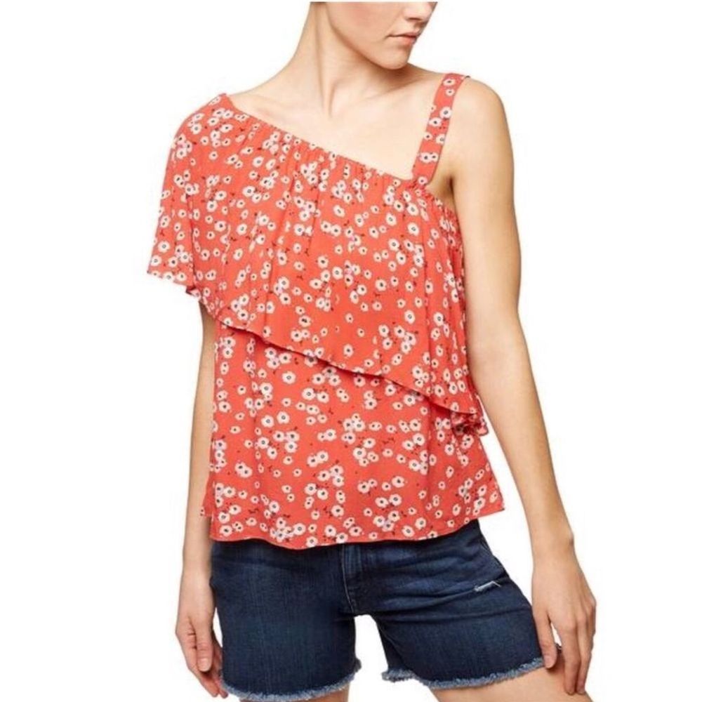 Sanctuary Felicity One Shoulder Floral Top Small